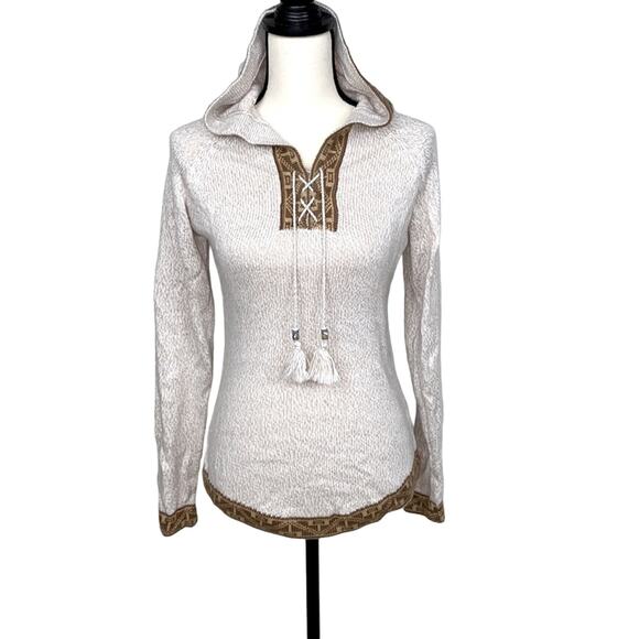 Alpaca Fina Peruvian Hooded Sweater Size XS/S - Picture 1 of 9